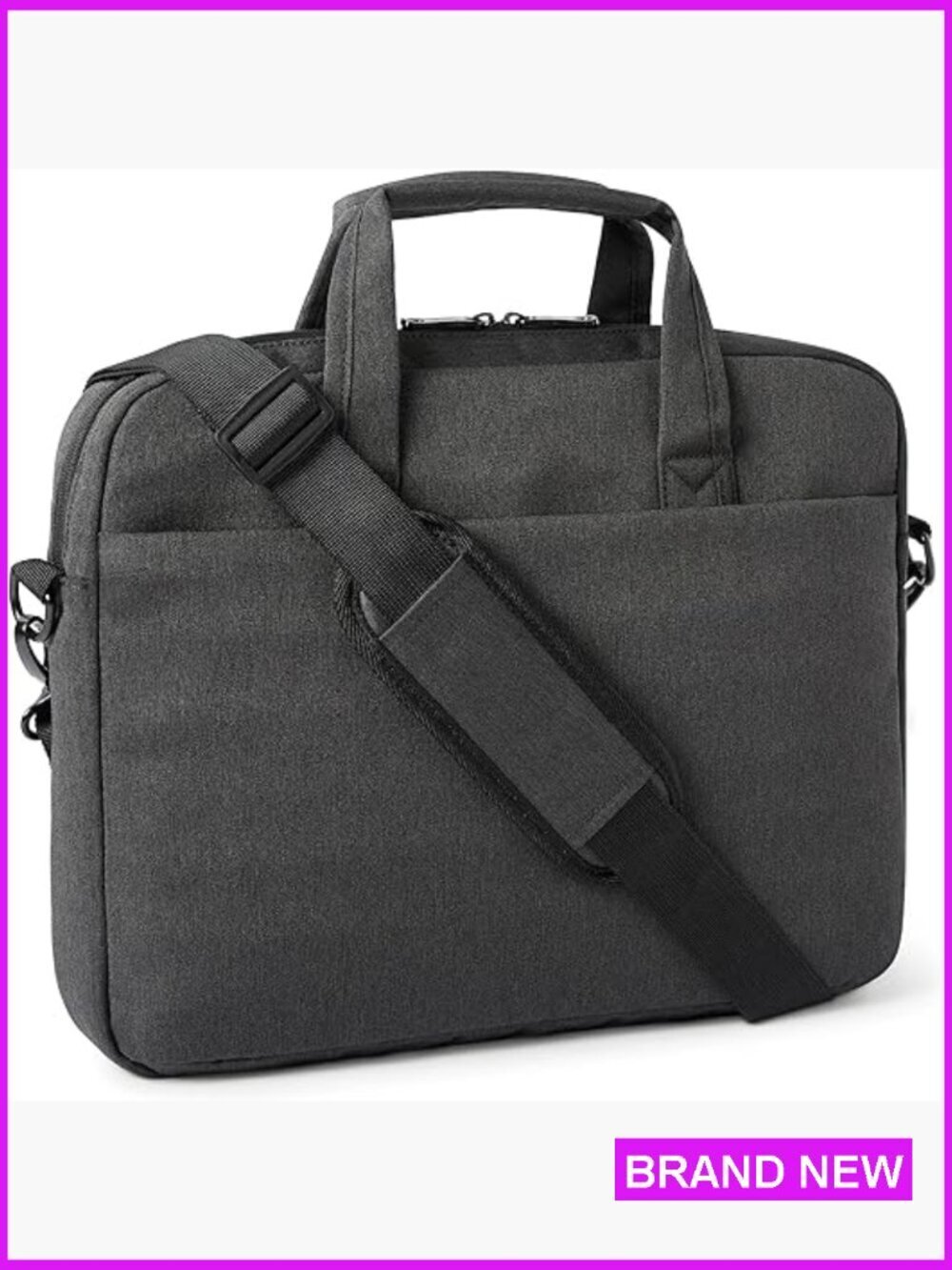 15.6-Inch Laptop Messenger Bag Water-Repellent Polyester Travel Computer Case